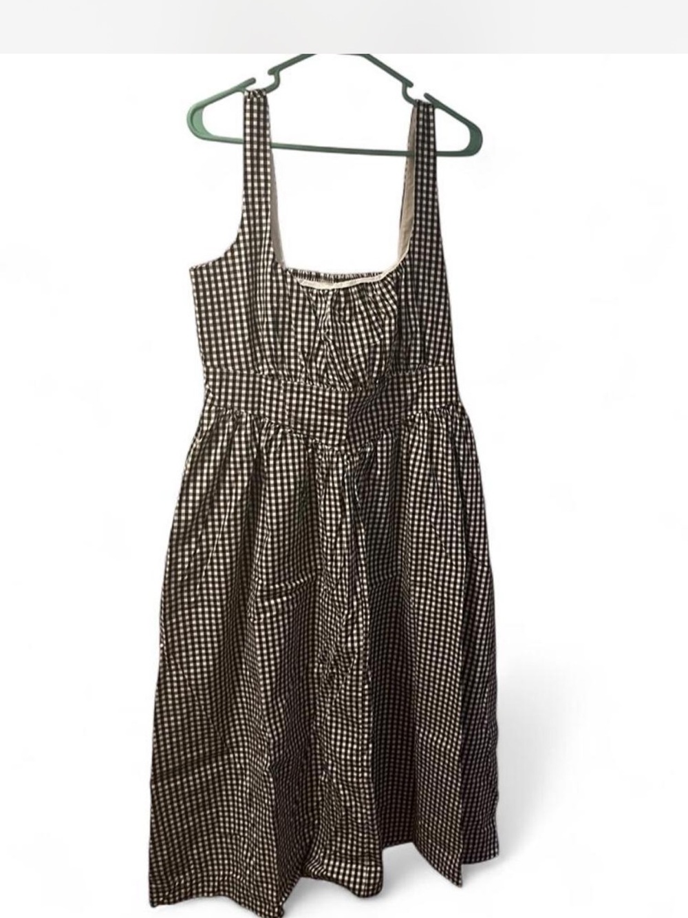 EXPRESS MILKMAID GINGHAM MAXI SUNDRESS XL
